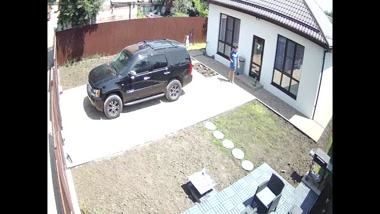 Blowjob in a stranger's yard — almost got caught!