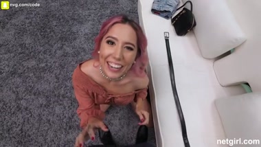 Casting for a girl turned into unexpected threesome sex