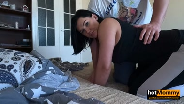 Stepmother came to clean the room but stayed for sex