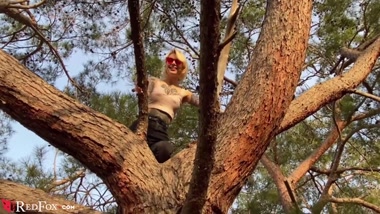 Juicy Blowjob in the Forest with a Facial Finish