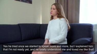 Скромница пришла на порно кастинг